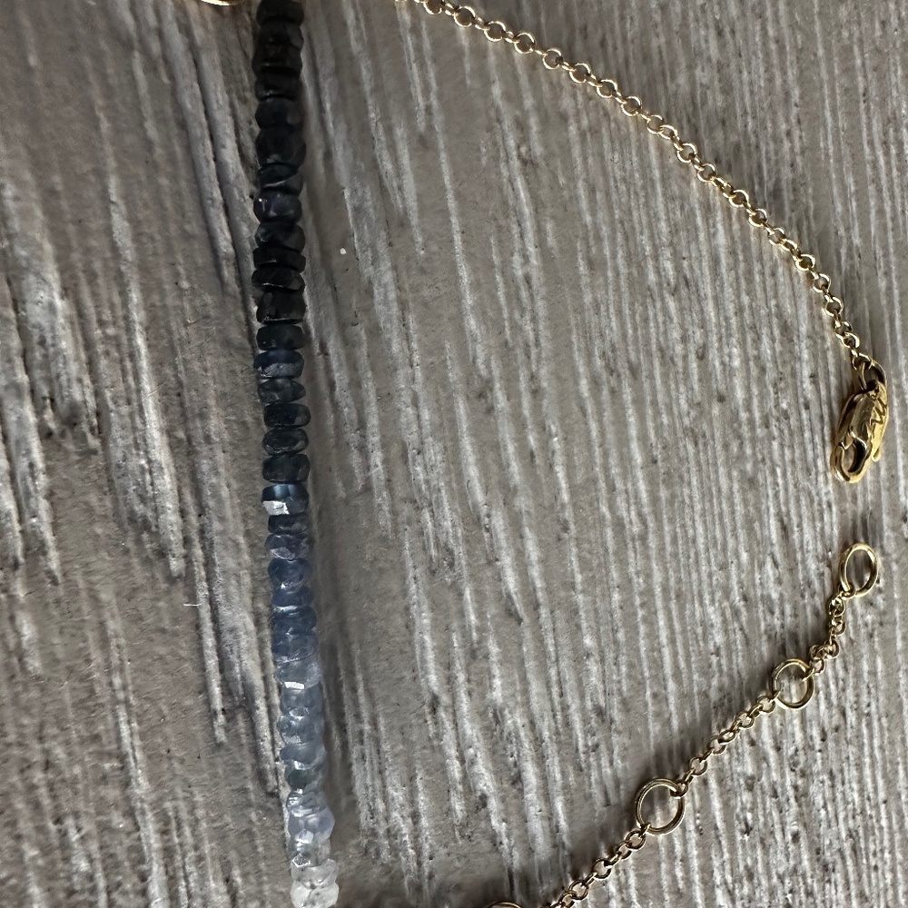 Meira T Blue Sapphire Beaded Bracelet